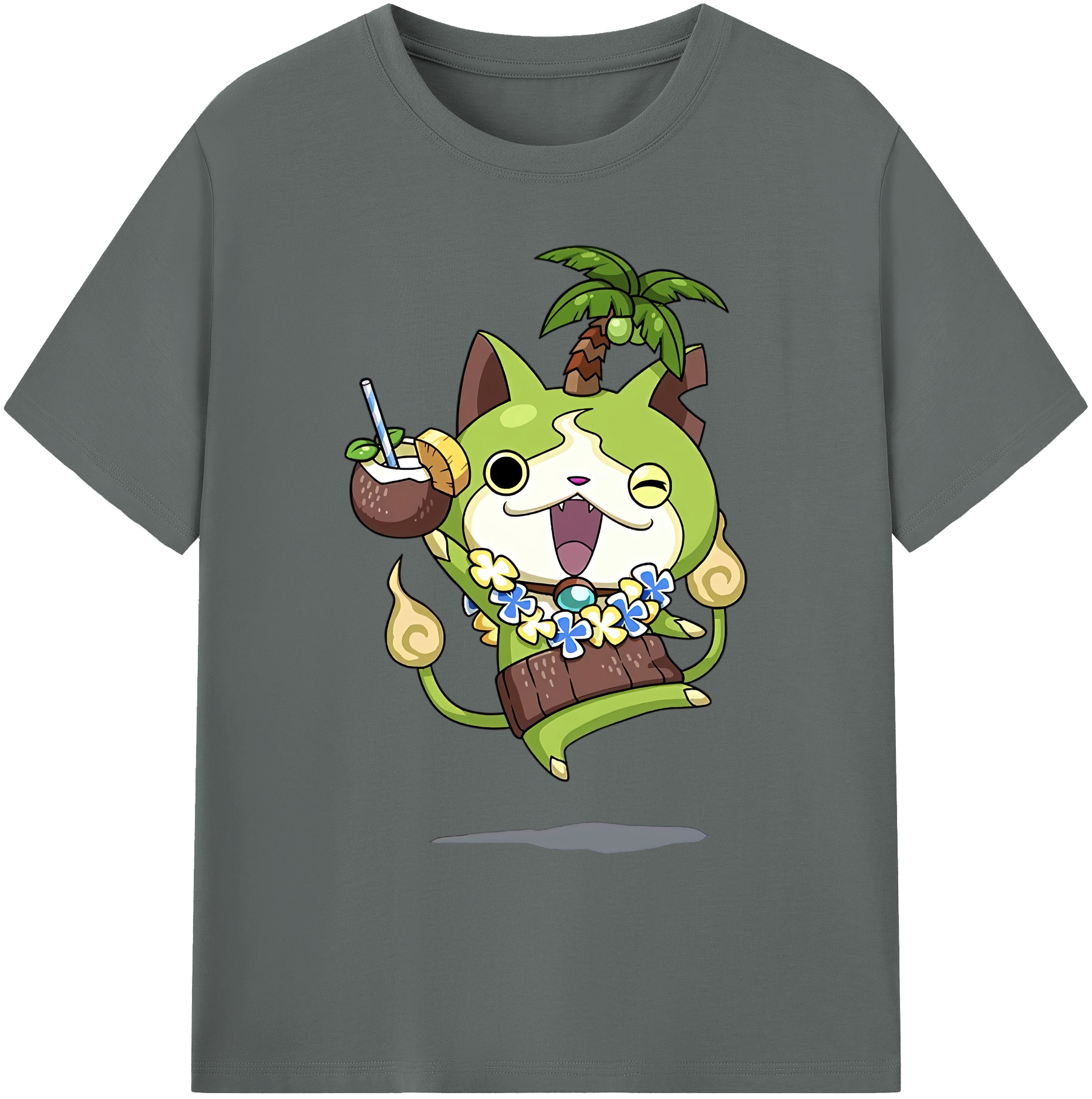 （画像用） 妖怪ウォッチ Yo-kai Watch 綿100％ メンズ半袖Tシャツ｜肌触りやわらか＆通気性